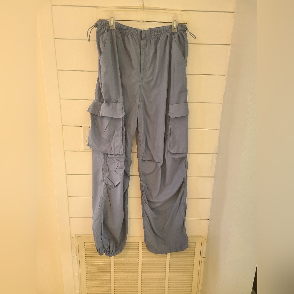 Orange Kiss Essentoals Light Blue Cargo Pants